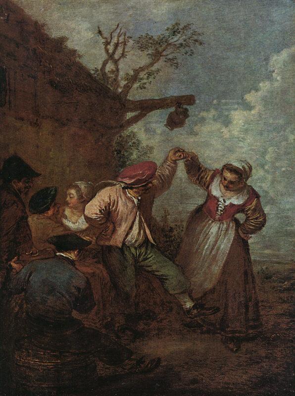 Jean-Antoine Watteau Peasant Dance China oil painting art